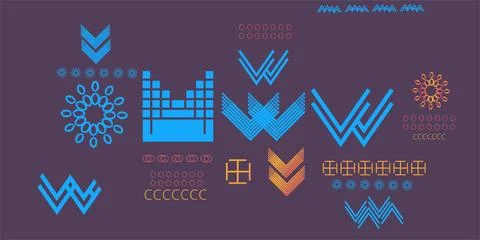 Abstract Geometric Shapes for Web Design, Print, Presentation, banner, Flye.. Stockfoto's