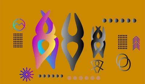 Abstract Geometric Shapes for Web Design, Print, Presentation, banner, Flye.. 스톡 사진