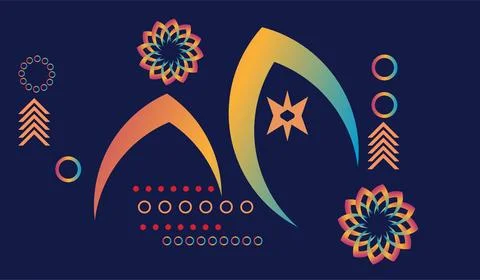 Abstract Geometric Shapes for Web Design, Print, Presentation, banner, Flye.. 스톡 사진
