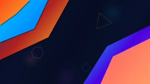 Abstract Geometric Sharp Polygons Looping Animation Background Stock Footage 340780589