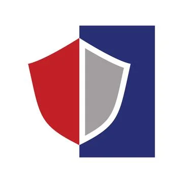 Abstract Geometric Shield Vector Logo Stock Illustration