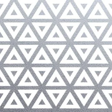Abstract geometric silver seamless pattern with glitter texture of triangles  Stock Illustration