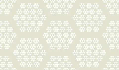 Abstract geometric small hexagons seamless pattern. 스톡 일러스트