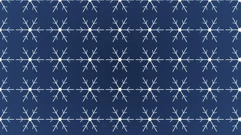Abstract geometric snowflake pattern on purple background with grid layout Stock Illustration