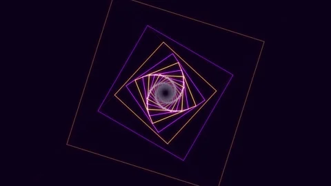 Abstract geometric spiral motion background animation Vídeo Stock 345694986