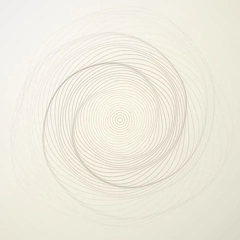 Abstract Geometric Spiral Pattern Animation: Hypnotic Concentric Circles Ex.. Stock Footage 346283220