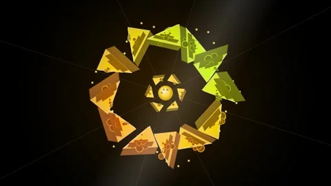 Abstract geometric spiral pattern on black background for modern design con.. Stock Footage 344639757