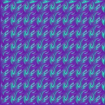 Abstract geometric spiral wire pattern multi colored background. 3d rendering Stock Illustration