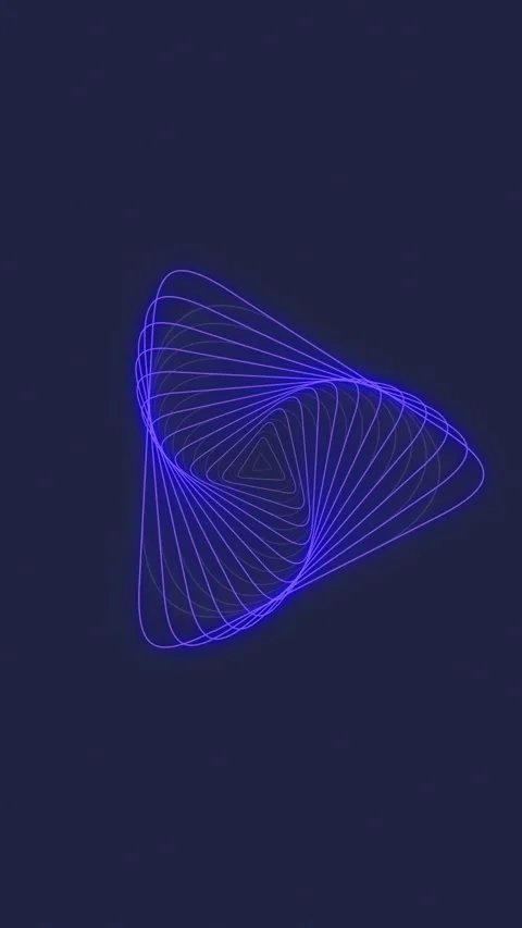 Abstract Geometric Spirograph Line Vertical Background Stock Footage 340500879