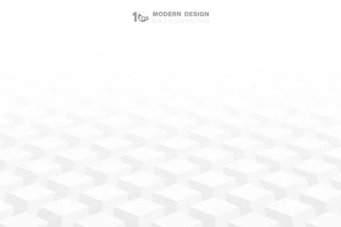 Abstract geometric square 3d shape pattern artwork background. illustration Stock-Illustration