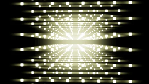 Abstract Geometric Square box shap from square dot yellow color glowing Stock Footage 92481342