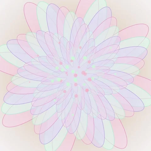 Abstract Geometric Square Pattern Animation with Soft Pastel Colors and Dots Stock Footage 346283779