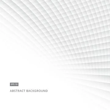 Abstract geometric square pattern background with white shapes perspective Stock Illustration