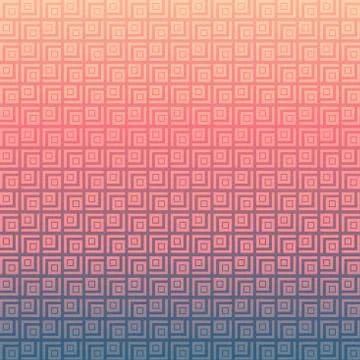 Abstract geometric square pattern background and texture on gradient color ba Stock Illustration