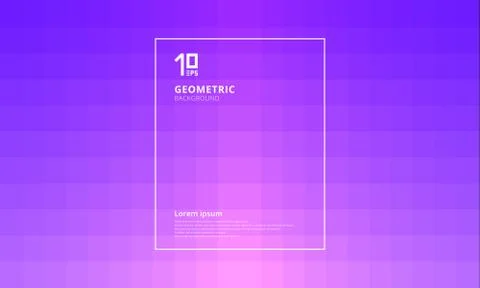 Abstract geometric squares pattern with lighting effect on purple background. 스톡 일러스트