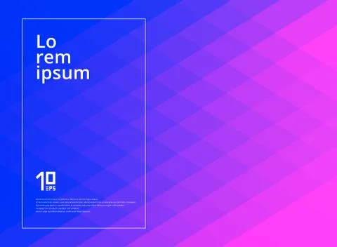 Abstract geometric squares pattern pink and blue gradient color background wi 스톡 일러스트
