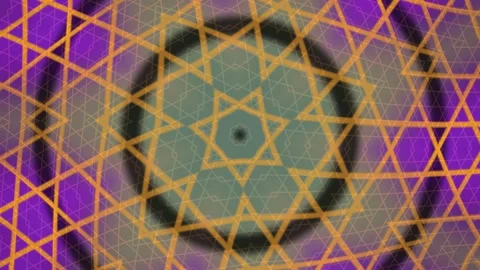Abstract Geometric Star Pattern Seamless Loop Stock Footage 340563589
