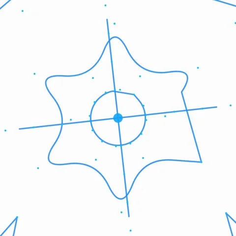 Abstract Geometric Star Pattern Seamless Loop, Minimalist Black and White L.. Stock Footage 346285043