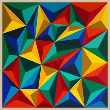 Abstract Geometric Star Pattern Vector Illustration Stock Illustration