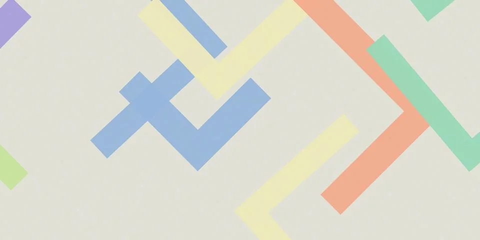 Abstract geometric stripe pattern in soft pastel colors creates a modern, c.. 스톡 일러스트