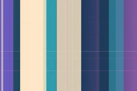 Abstract geometric striped pattern with blue, purple and beige blocks, calm.. Illustrazione stock