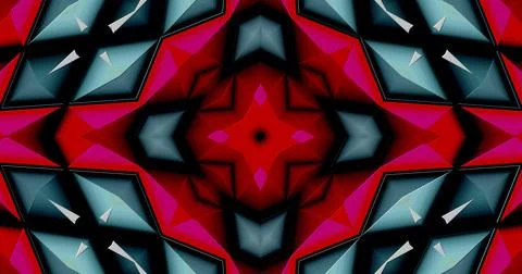 Abstract Geometric Structure Symmetric Pattern Embossed  Background Illustrazione stock