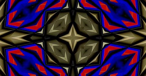 Abstract Geometric Structure Symmetric Pattern Embossed  Background Illustrazione stock