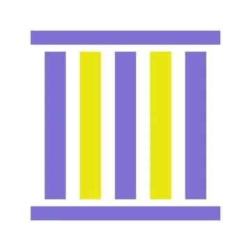 Abstract geometric structure in yellow and purple Illustrazione stock