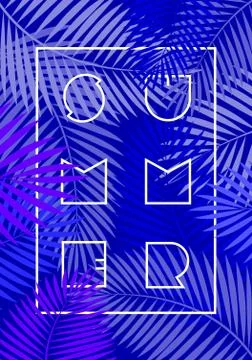 Abstract Geometric Summer Design Stock Illustration