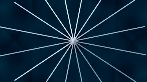 Abstract Geometric Sunburst Pattern with Converging White Lines Stock Footage 332586545