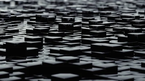 Abstract Geometric Surface Random Motion, 3d Loopable Animation 4k Vidéo 71472180