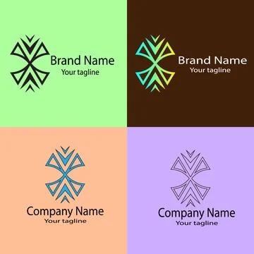 Abstract Geometric Symbol with Interlocking Triangles Stock Illustration