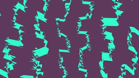 Abstract geometric teal zig zag lines on maroon background Stock Illustration