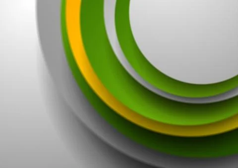 Abstract geometric tech background with circles Stock Illustration