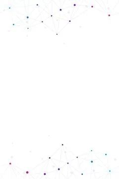 Abstract Geometric Tech Border Background for Presentations and Flyers Illustrazione stock