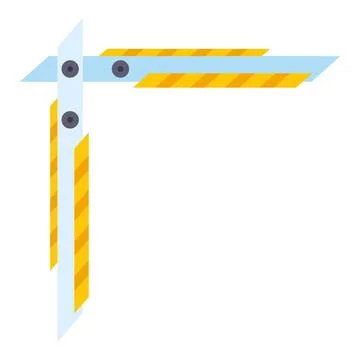 Abstract geometric tech border frame design element Stock-Illustration