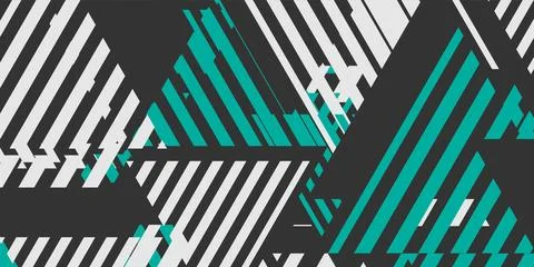 Abstract geometric tech striped triangles contrast background 스톡 일러스트