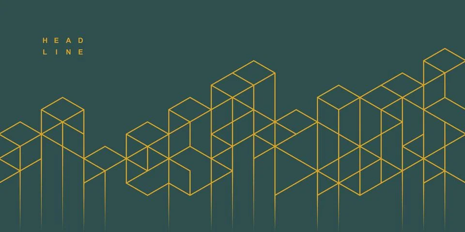 Abstract geometric technological background. Stock Illustration