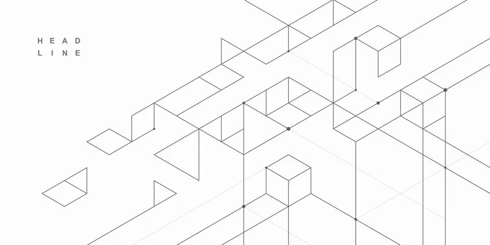 Abstract geometric technological background. Vector creative design. 스톡 일러스트