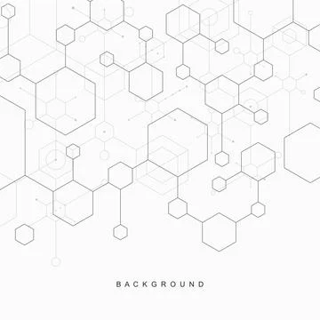 Abstract geometric technological background. Vector creative design. Stock Illustration
