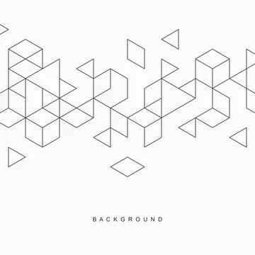 Abstract geometric technological background. Vector creative design. Illustrazione stock