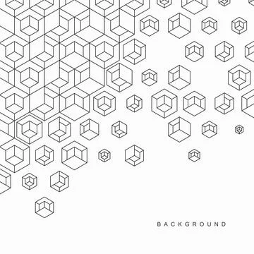 Abstract geometric technological background. Vector creative design. Stock Illustration