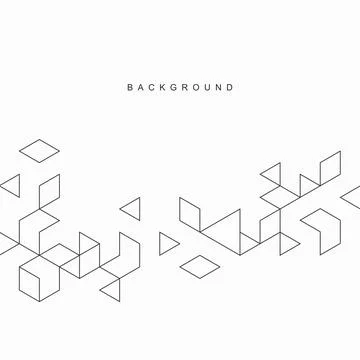 Abstract geometric technological background. Vector creative design. 스톡 일러스트