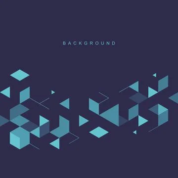 Abstract geometric technological background. Vector creative design. Stock Illustration