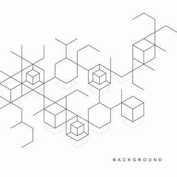 Abstract geometric technological background. Vector creative design. 스톡 일러스트