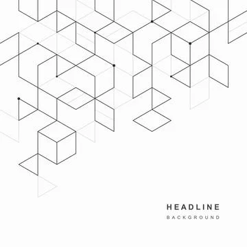 Abstract geometric technological background. Vector creative design. 스톡 일러스트