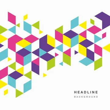 Abstract geometric technological background. Vector creative design. 스톡 일러스트