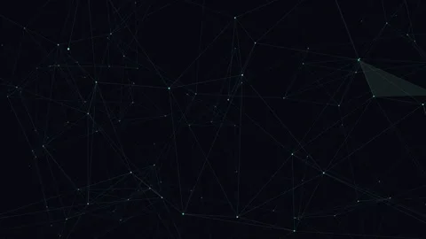 Abstract Geometric Technological Scientific Background with Plexus Lines. Stock Footage 153536569