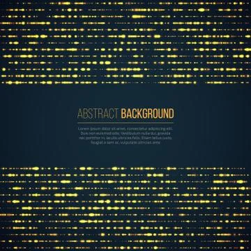 Abstract geometric technology background with glowing sparkles Illustrazione stock