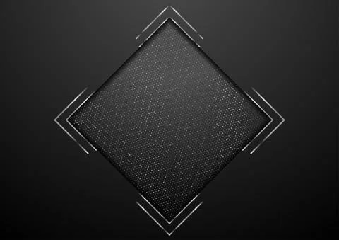 Abstract geometric technology background with metallic dots Stock Illustration